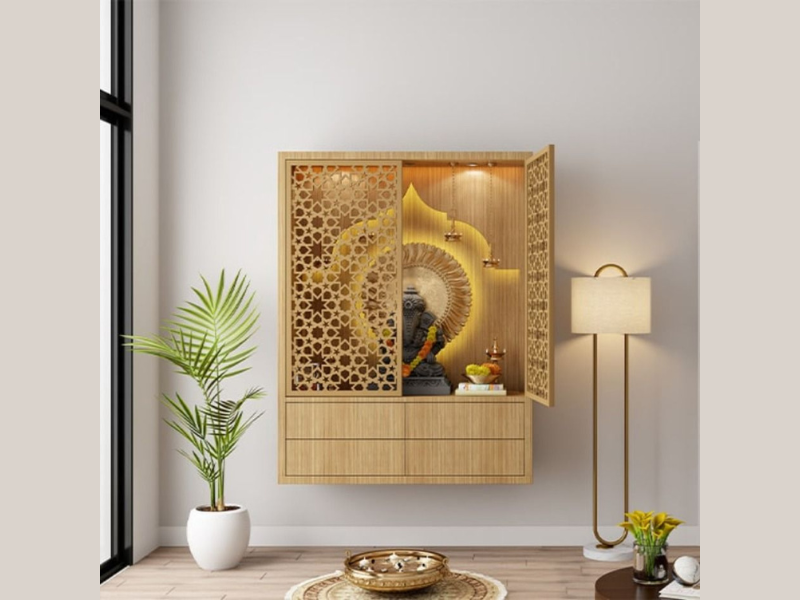 Go Compact With a Mandir on the Wall